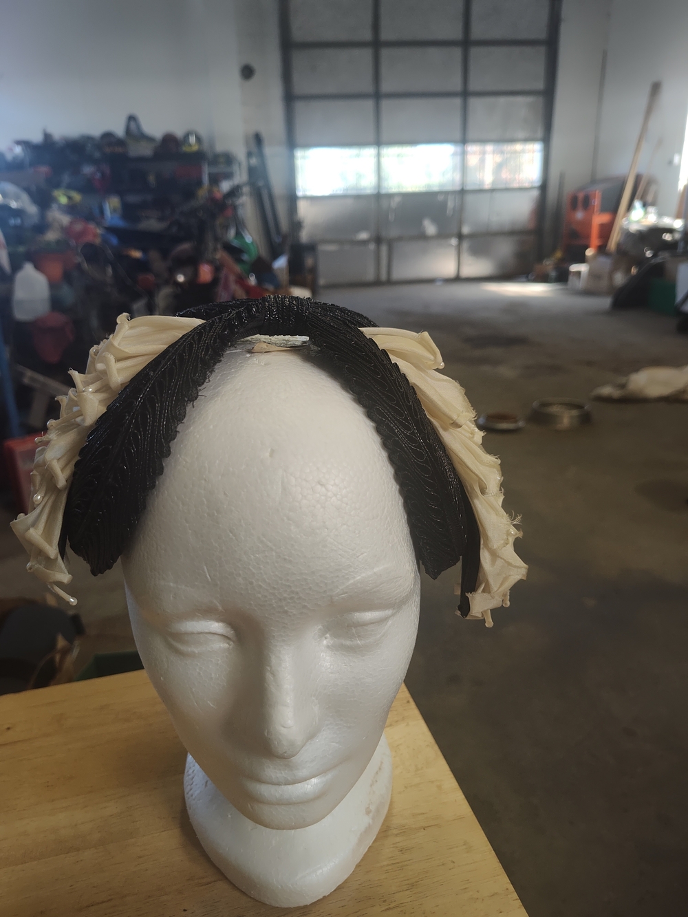 Black and Cream Women's Decorative Headband